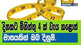 දවසකට විනාඩි 4 ක් වැය කළොත් මාසයකින් ඔබ දිනුම් : 4 minutes exercise plank position