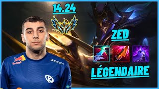 KC VLADI: ZED VS VEIGAR (MID) DOUBLE KILL, LÉGENDAIRE - EUW CHALLENGER - PATCH 14.24