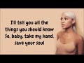 Ariana Grande - god is a woman (Lyrics)
