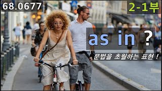 as in 이라는 표현, 문법을 초월하는 표현?, as in 2-1부, 68.0677, 운배영