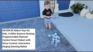 VEVOR RC Robot Toys for Kids, 2.4GHz Gesture Sensing Programmable Remote Control Smart Robot