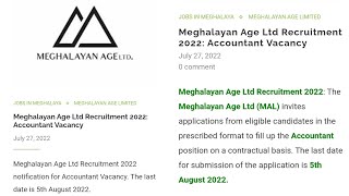 (2 Tylli Ki Posts) Laitkam Accountant Ha Meghalaya Age Ltd (Limited)#like #share #subscribe