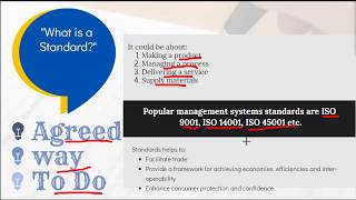 Standardization and ISO 9001- What is a Standard? \u0026 Misconceptions on ISO 9001