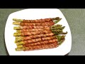 esparragos envueltos en tocino bacon warapped asparagus