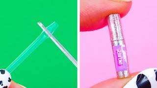 Miniature Lipstick Tutorial | DIY Barbie Makeup #Shorts