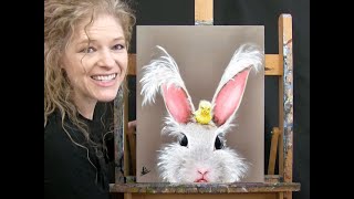 Learn How to Paint BAD HARE DAY with Acrylic - Paint & Sip at Home - Step by Ste