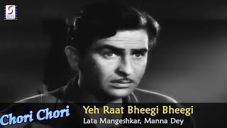 Yeh Raat Bheegi Bheegi | Lata Mangeshkar, Manna Dey @ Chori Chori - Raj Kapoor, Nargis