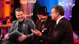 Hugh Bonneville justifies his red lips on 'Top Gear' - The Graham Norton Show: Episode 16 - BBC One