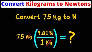 Convert Kg to Newtons | Dimensional Analysis | Eat Pi