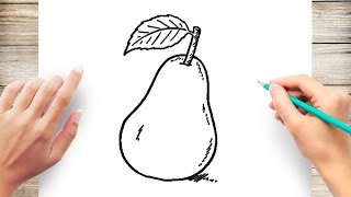 How To Draw a Pear Step by Step