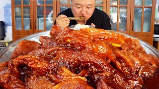 3斤牛蹄，阿强做“麻辣牛蹄筋”，软糯Q弹，一大口溜着吃过瘾｜Mukbang｜吃肉表演【cram阿强】