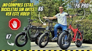 Batalla de las Bicis Eléctricas! ¿F6 Plegable, K6 Indomable o K7 con Canastilla? ¡Descubre la Mejor