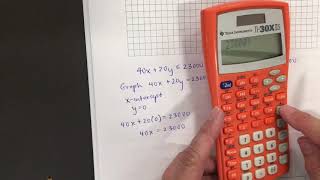 Food and Clothing Linear Programming Part 2 of 3