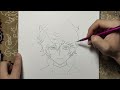 how to draw gabimaru step by step hell s paradise