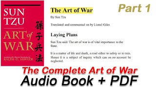 The Complete Art of War By Sun Tzu PART1 Audiobook + Read along