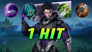 ALUCARD OBSIDIAN BLADE vs ANNOYING CHOU+LUNOX+GUSION ( classic ) 1 HIT NEW BUILD