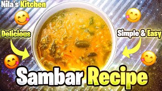 Sambar Recipe || Sambar Recipe For Idli ,Dosa || Easy & Simple || Nila's Kitchen