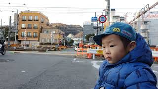 20220105-摂津本山駅近くの踏切 南側