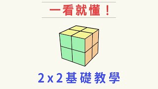 2x2魔術方塊復原 不用多學任何公式 | 二階魔方解法教學