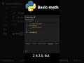 Python: Basic math