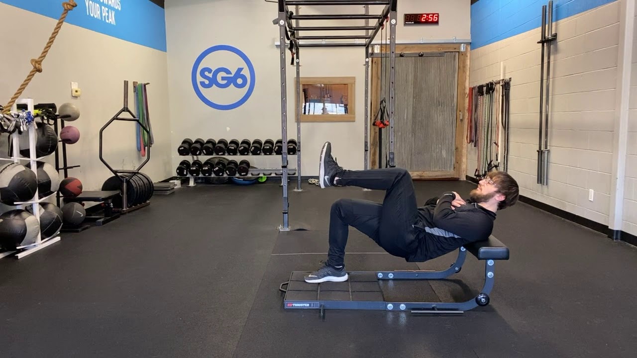 Bodyweight Single Leg Iso Hold Hip Thrust Youtube
