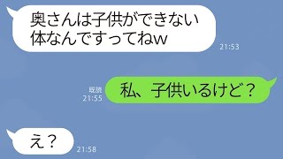 【LINE】旦那の浮気相手から嫁に略奪連絡「妊娠したので不妊のアナタは離婚しろ！」→勘違い不倫女にある真実を伝えた結果www