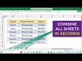 Combine or Compile all sheets in seconds