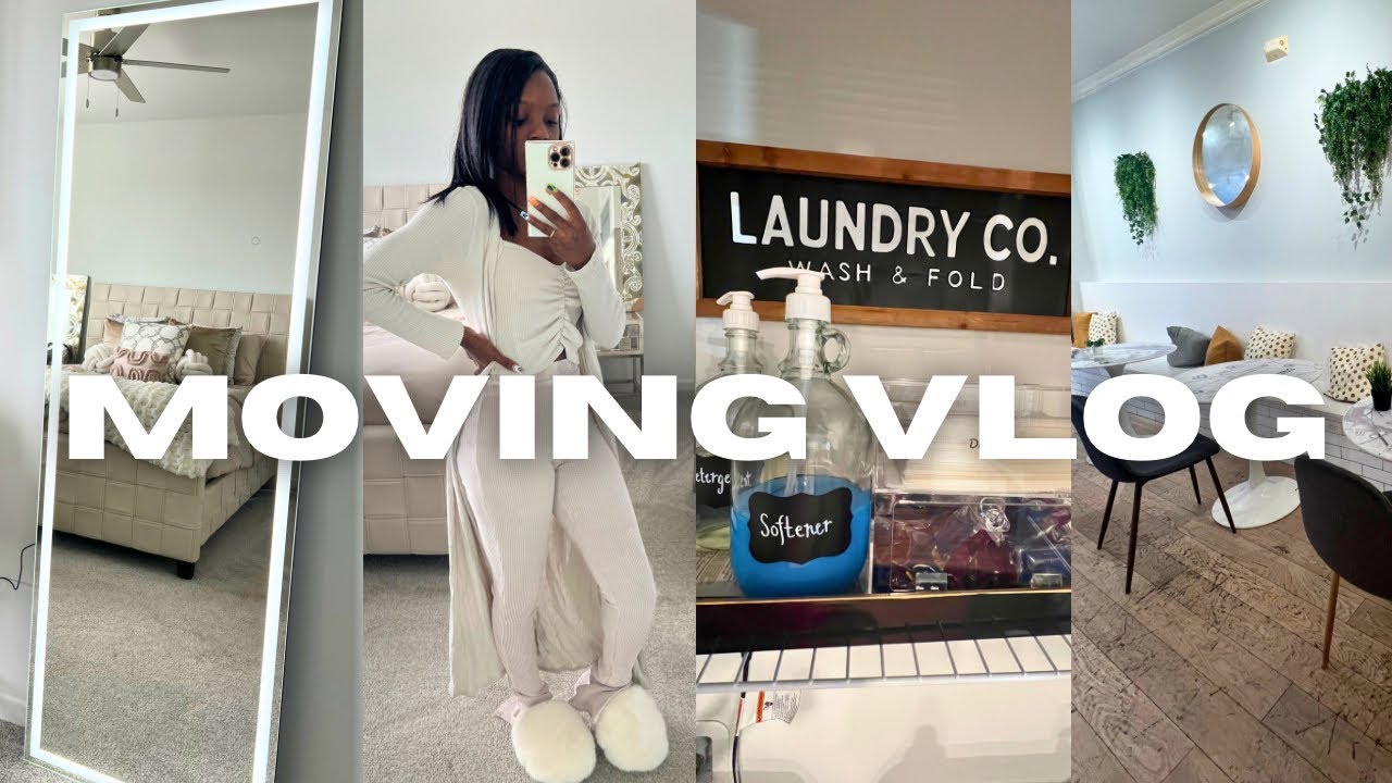 Moving Vlog Apartment Tour New Furniture Laundry Organization