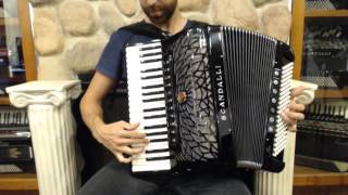 SCANAIRIIIHBK - NEW Black Scandalli Air III Piano Accordion LMMH 37 120 $7999