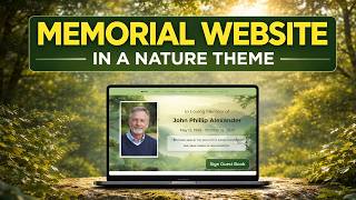 Memorial Website "Nature" Theme - The Funeral Program Site