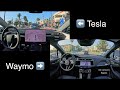 Tesla FSD 13.2 vs Waymo!