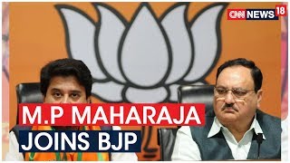 Snub, Spat \u0026 Then Jyotiraditya Scindia Joins BJP After Dumping Congress | CNN News18