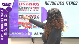 Revue des titres du Mercredi 08 Janvier 2025