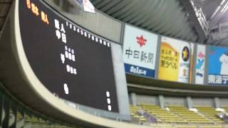 2011.4.2 チャリティーマッチ 巨人vs中日 両チーム スタメン発表