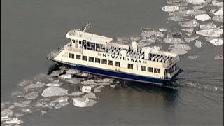 Ice on Hudson and East Rivers Messes Up Ferry Service
