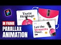 Create Parallax Scrolling Animation In Figma | Figma Tutorial
