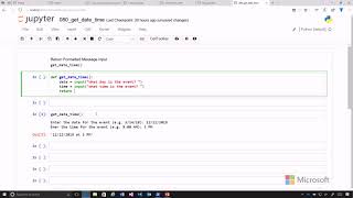 33 Python Beginner Strings and Functions - Build get date time Function