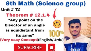 Prove that Any point on the bisector of an angle is equidistant from its arms 💯(Very easy concept 🥰)