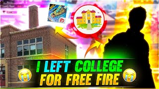 I LEFT MY COLLEGE FOR FREE FIRE 😃🤣 FUNNY STORY - Garena Free Fire