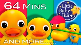 Six Little Ducks | 1 Hour of LittleBabyBum - Nursery Rhymes for Babies! ABCs and 123s | LBB