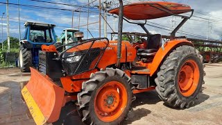 ត្រាក់ទ័រ លក់12500$ Kubota M7040 ឧបករណ៍មួយឈុតមុខក្រោយ ត្រាក់ទ័រស្អាត