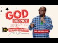 GOD DID NOT SPEAK TO APOSTLE SULEMAN - PST. MOSES ALU EXPOSES APST. SULEMAN