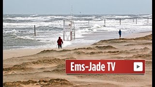 Erster Herbststurm der Saison fegt über Wangerooge