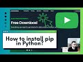 Quick & Easy Guide: How to install pip in Python | Step-By-Step Walkthrough for Beginners