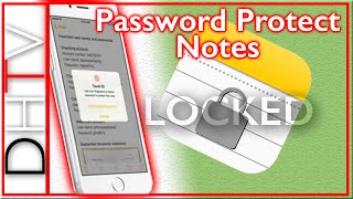 How To Password Protect Notes - iPhone & iPad iOS 9.3