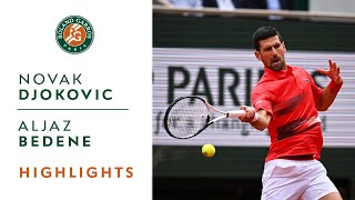 Novak Djokovic vs Aljaz Bedene - Round 3 Highlights I Roland-Garros 2022