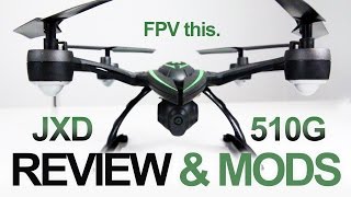 JXD 510G Xpredators - Review, Camera Mod, FPV Mod, \u0026 Flight Test