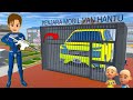 Penjara Raksasa Mobil Van Upin Ipin Kuning Terekam Drone Yuta ‼️😱 Sakura school