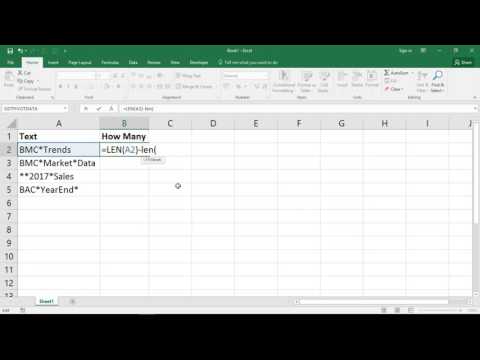 Count How Many Times a Character Appears in a Cell – Excel Formula