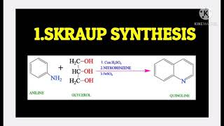 SKRAUP SYNTHESIS#SYNTHESIS OF QUINOLENE Reaction mechanism #QUINOLINE SYNTHESIS#